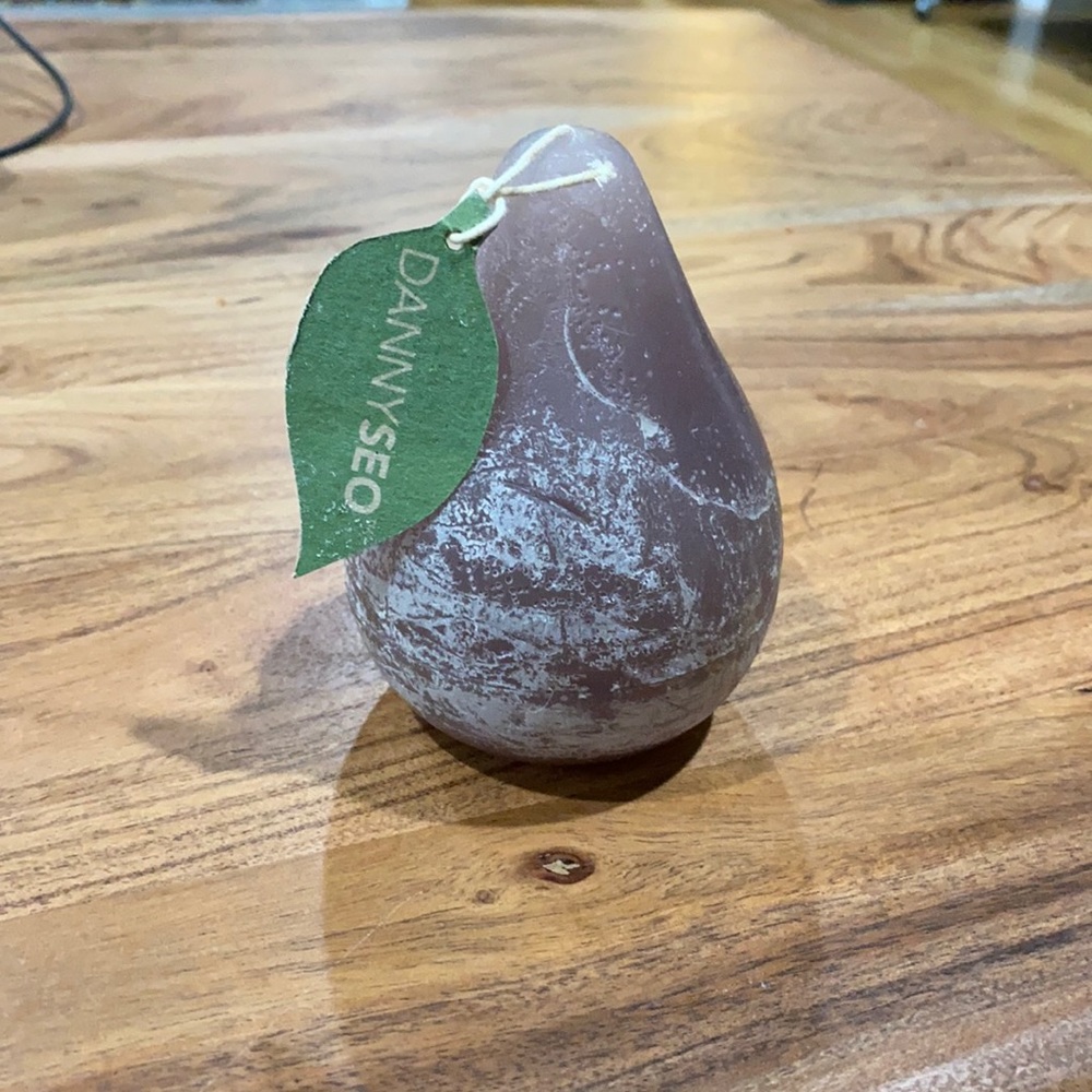 Pear shaped candle
